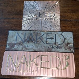 Naked 3 $20- Naked Smoky $25 - Naked Basics $25